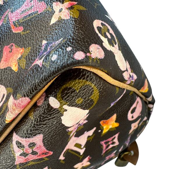 Louis Vuitton Watercolor Speedy 35 bag vintage Aquarelle brown monogram LV - Picture 13 of 16